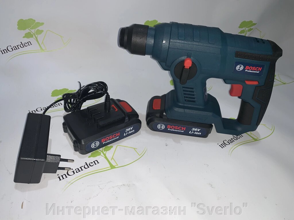 Акумуляторний перфоратор Bosch GBH 36V-Li (2 акумулятори + зарядка) від компанії Интернет-магазин "Sverlo" - фото 1