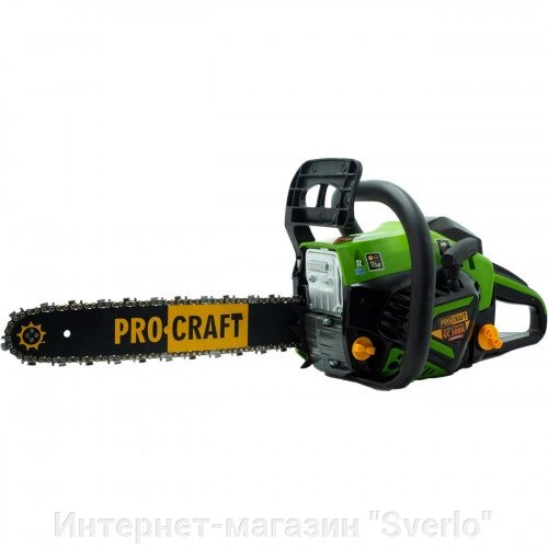 Бензопила ланцюгова PROCRAFT GC300N (шина+ланцюг 40, шина+ланцюг 45) плавний пуск, 7-ми смуговий глушник, у комплекті від компанії Интернет-магазин "Sverlo" - фото 1