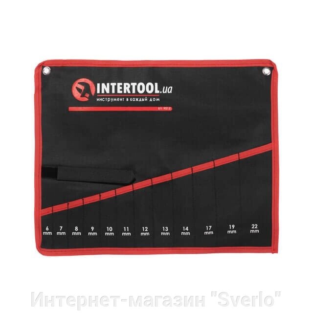 Чохол для гайкових ключів 12 кишень INTERTOOL BX-9012 від компанії Интернет-магазин "Sverlo" - фото 1