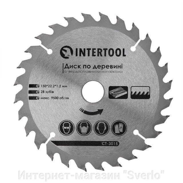 Диск пиляльний для дерева з твердосплавними напайками INTERTOOL CT-3015 від компанії Интернет-магазин "Sverlo" - фото 1