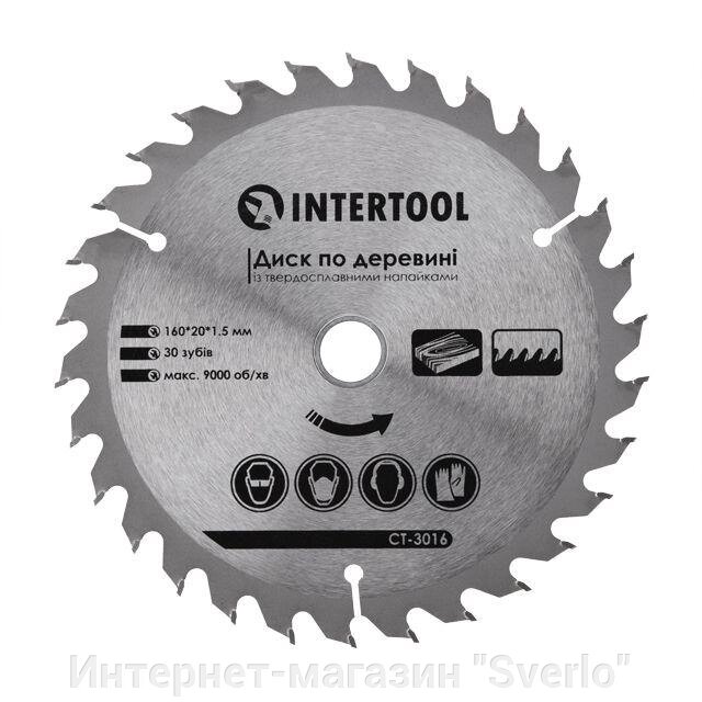 Диск пиляльний для дерева з твердосплавними напайками INTERTOOL CT-3016 від компанії Интернет-магазин "Sverlo" - фото 1