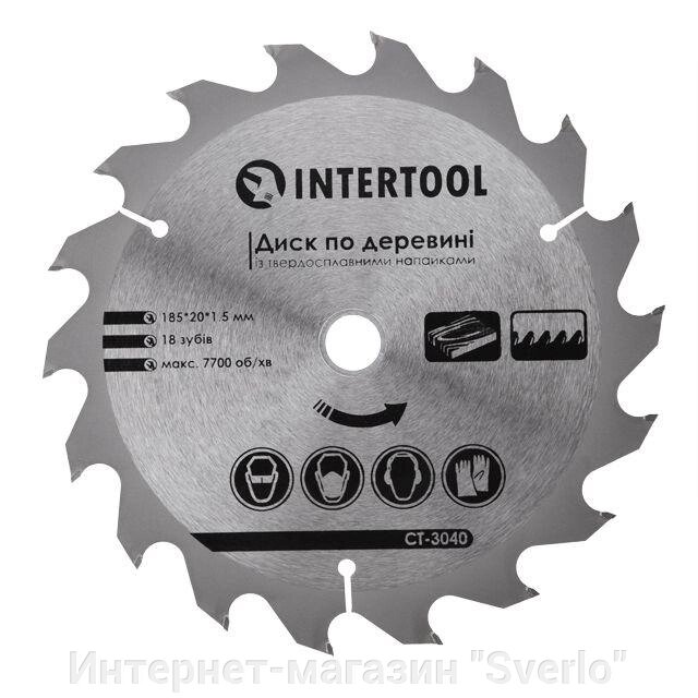 Диск пиляльний для дерева з твердосплавними напайками INTERTOOL CT-3040 від компанії Интернет-магазин "Sverlo" - фото 1