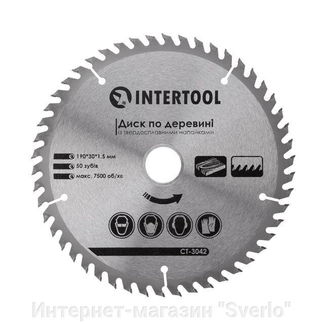 Диск пиляльний для дерева з твердосплавними напайками INTERTOOL CT-3042 від компанії Интернет-магазин "Sverlo" - фото 1