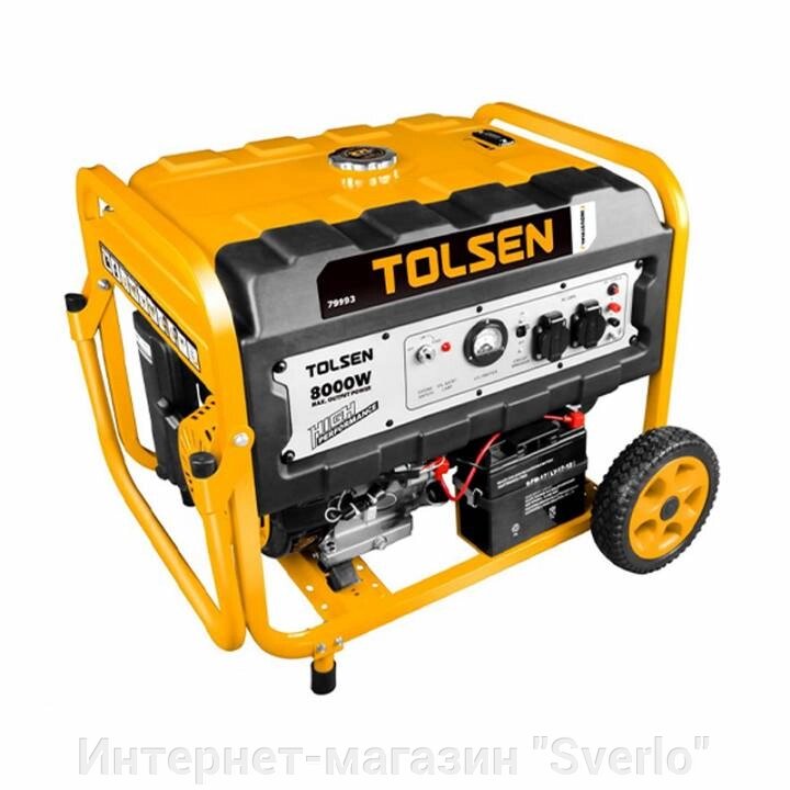 Електрогенераторна установка бензинова Tolsen 5500W (79993) від компанії Интернет-магазин "Sverlo" - фото 1