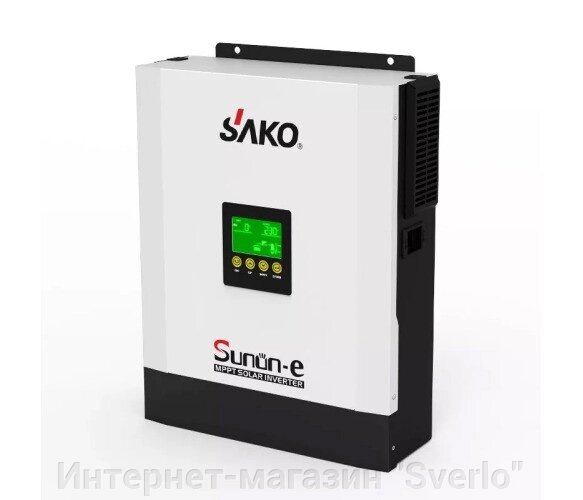 Гібридний інвертор SAKO 3000-24 YT29620, 3000VA\2400W, 24V, струм заряду 0-80A, 170-280V, MPPT (80А, 120-450 Vdc) від компанії Интернет-магазин "Sverlo" - фото 1