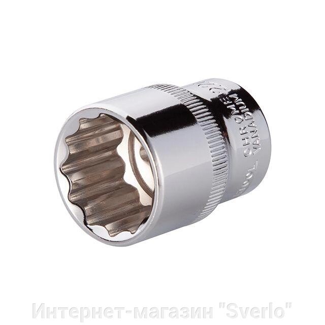 Головка дванадцятигранна 1/2", 22 мм INTERTOOL ET-0222 від компанії Интернет-магазин "Sverlo" - фото 1