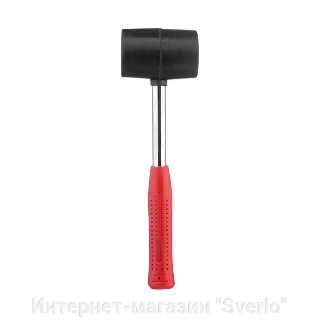 Киянка гумова 450 г, 65 мм, чорна гума, металева ручка INTERTOOL HT-0231 від компанії Интернет-магазин "Sverlo" - фото 1