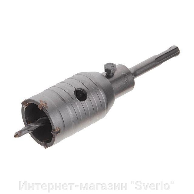 Комплект: свердло корончасте для бетону 46 мм+Перехідник SDS Plus 100 мм INTERTOOL SD-7046 від компанії Интернет-магазин "Sverlo" - фото 1