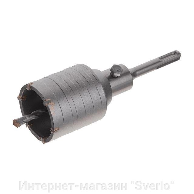 Комплект: свердло корончасте для бетону 55 мм+Перехідник SDS Plus 100 мм INTERTOOL SD-7055 від компанії Интернет-магазин "Sverlo" - фото 1