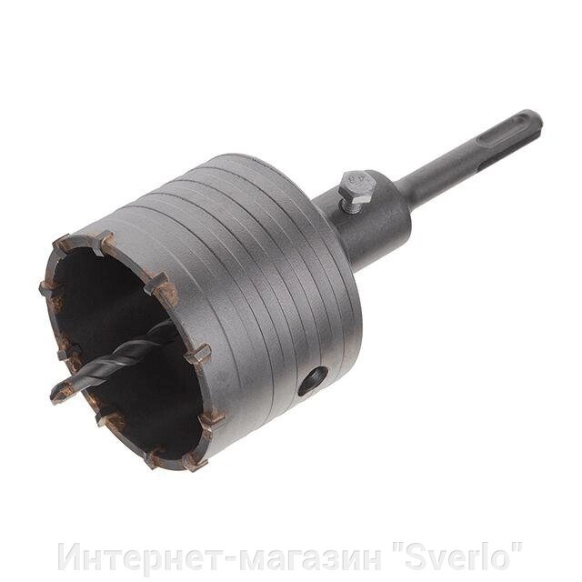 Комплект: свердло корончасте для бетону 75 мм+Перехідник SDS Plus 100 мм INTERTOOL SD-7075 від компанії Интернет-магазин "Sverlo" - фото 1