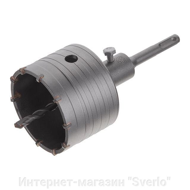 Комплект: свердло корончасте для бетону 80 мм+Перехідник SDS Plus 100 мм INTERTOOL SD-7080 від компанії Интернет-магазин "Sverlo" - фото 1