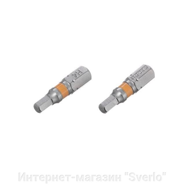 Комплект викруткових насадок Hex H4.0 1/4" * 25 мм, S2, пак. 2 шт., STORM INTERTOOL VT-0227 від компанії Интернет-магазин "Sverlo" - фото 1