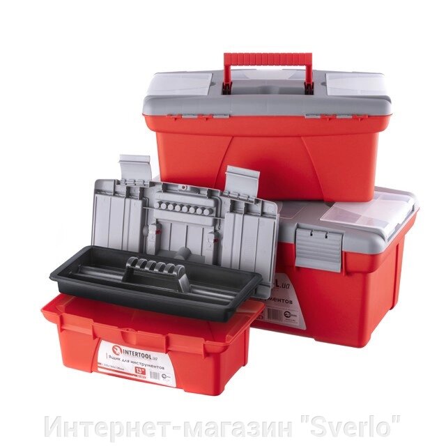 Комплект ящиків для інструментів INTERTOOL BX-0403 від компанії Интернет-магазин "Sverlo" - фото 1