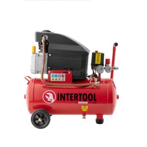 Компресор 24 л, 1.5 квт, 220 в, 8 атм, 206 л/хв intertool PT-0010