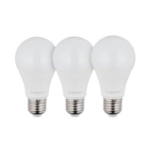 Лампи світлодіодні, набір з 3 шт. LL-0015, LED A60, E27, 12Вт, 150-300В, 4000K, 30000ч, гарантія 3роки