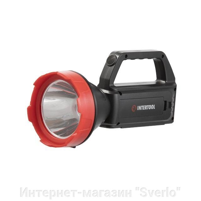 Ліхтар акумуляторний 1LED + 1COB, power bank, індикатор заряду, сонячна панель INTERTOOL LB-0107 від компанії Интернет-магазин "Sverlo" - фото 1