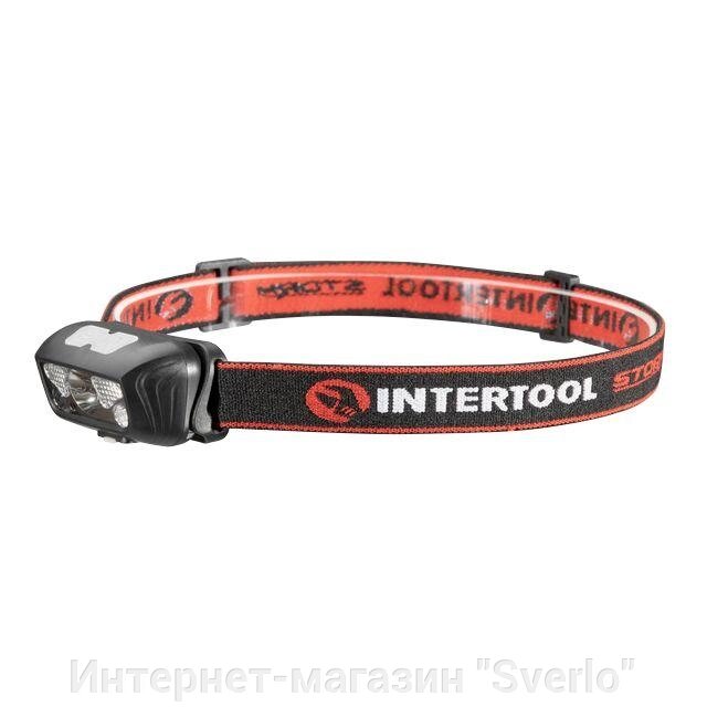 Ліхтар налобний акумуляторний XPE+2SMD+2RED SMD, 6 режимів роботи, сенсор, STORM INTERTOOL LB-0310 від компанії Интернет-магазин "Sverlo" - фото 1