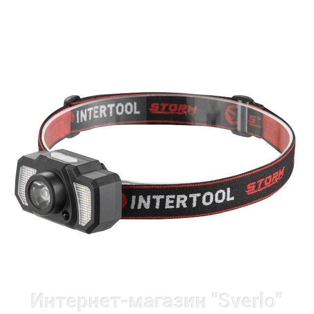 Ліхтар налобний акумуляторний XPE+6SMD+2RED LED, 7 режимів роботи, сенсор, STORM INTERTOOL LB-0311 від компанії Интернет-магазин "Sverlo" - фото 1