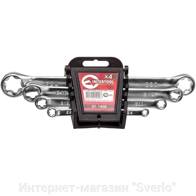 Набір накидних ключів TORX 4 шт. INTERTOOL XT-1400 від компанії Интернет-магазин "Sverlo" - фото 1