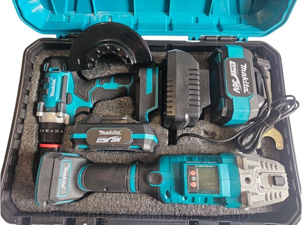 Набір Шуруповерт акумуляторний Makita DTW485 + болгарка Makita DGA504ZL гарантія 1 рік від компанії Интернет-магазин "Sverlo" - фото 1