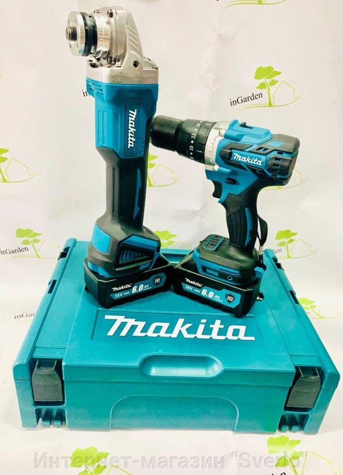 Набір Шуруповерт акумуляторний Makita DTW485 + болгарка Makita DGA504ZL гарантія 1 рік від компанії Интернет-магазин "Sverlo" - фото 1