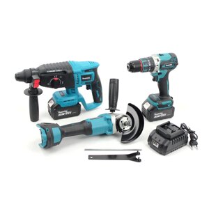 Набір акумуляторного інструменту MAKITA 36V - перфоратор DHR 202, болгарка DGA 540, шуруповерт DDF 484