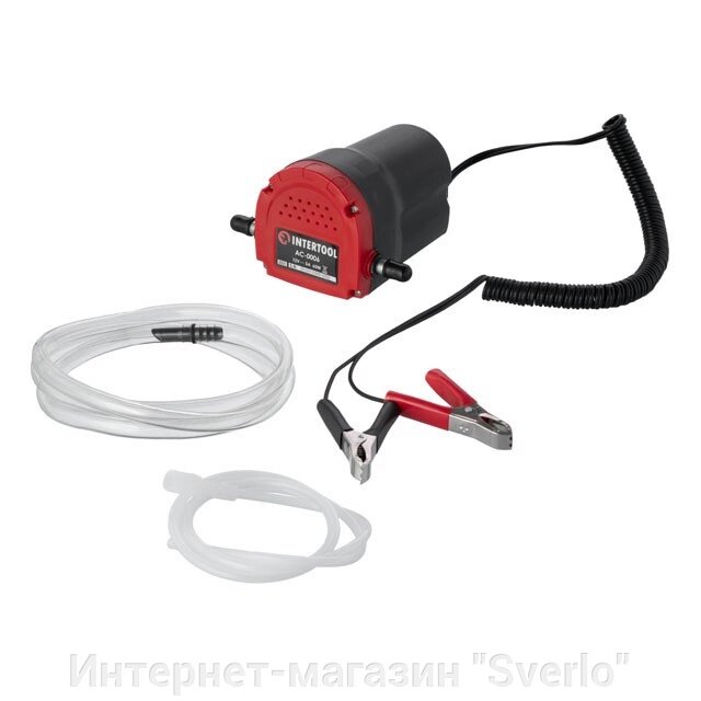 Насос вакуумний 12 В для відкачування оливи та дизельного палива INTERTOOL AC-0006 від компанії Интернет-магазин "Sverlo" - фото 1