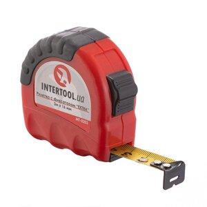 Рулетка з фіксатором 3 м "EXTRA" INTERTOOL MT-0203