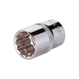 Головка дванадцятигранна 1/2", 19 мм INTERTOOL ET-0219