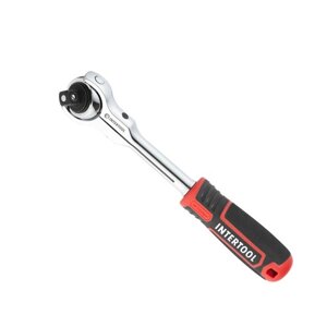 Ручка з храповим механізмом поворотна, 72 зуби 1/2", Cr-V STORM INTERTOOL ET-8009