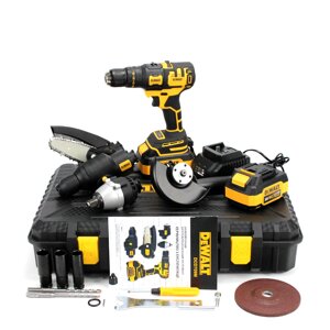 5в1 Шуруповерт DeWalt DCD709M (36V, 6AH), АКБ набір 5в1 Деволт