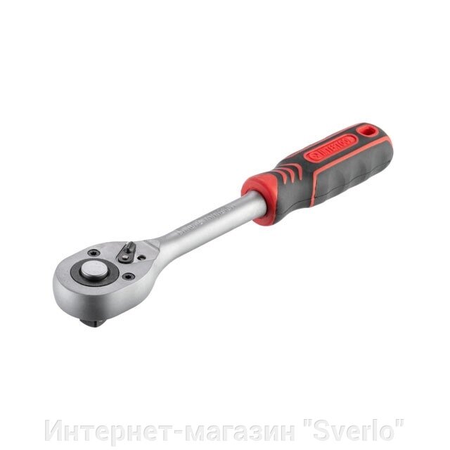 Ручка (тріскачка) з храповим механізмом на 45 зубів 1/2" Проф. INTERTOOL HT-2119 від компанії Интернет-магазин "Sverlo" - фото 1