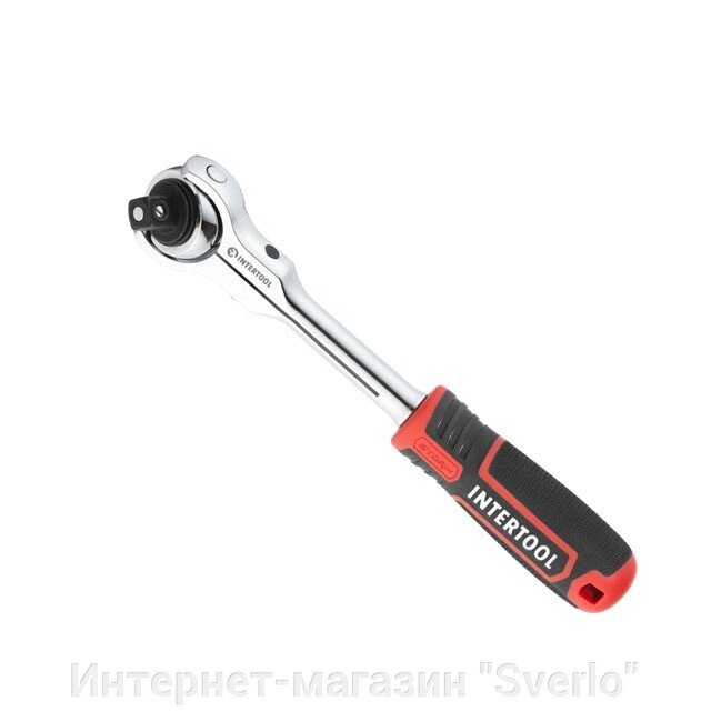 Ручка з храповим механізмом поворотна, 72 зуби 1/2", Cr-V STORM INTERTOOL ET-8009 від компанії Интернет-магазин "Sverlo" - фото 1