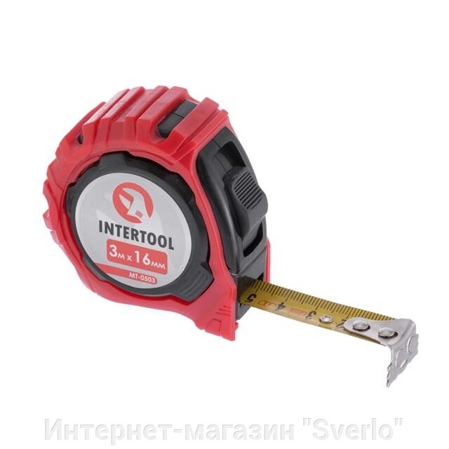 Рулетка з фіксатором 3 м*16 мм "Магніт" INTERTOOL MT-0503 від компанії Интернет-магазин "Sverlo" - фото 1