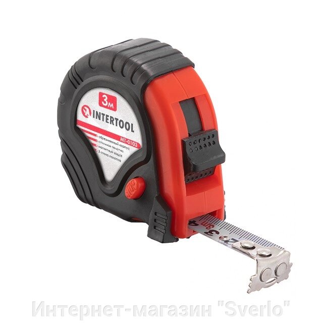 Рулетка з металевим полотном 3 м*16 мм INTERTOOL MT-0103 від компанії Интернет-магазин "Sverlo" - фото 1