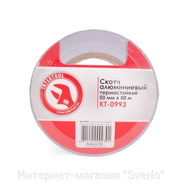 Скотч алюмінієвий термостійкий 50 мм*50 м. INTERTOOL KT-0993 від компанії Интернет-магазин "Sverlo" - фото 1