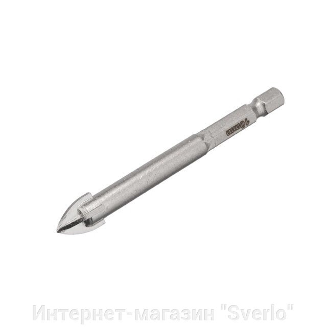 Свердло для скла та кераміки 10 мм HEX 1/4'' (6.35 mm) INTERTOOL SD-0290 від компанії Интернет-магазин "Sverlo" - фото 1