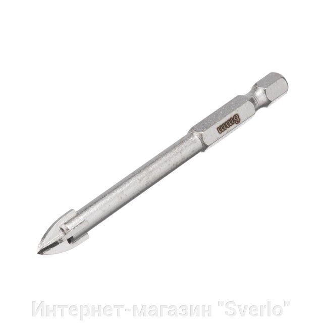 Свердло для скла та кераміки 8 мм HEX 1/4'' (6.35 mm) INTERTOOL SD-0288 від компанії Интернет-магазин "Sverlo" - фото 1