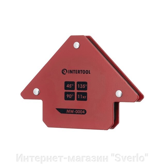 Тримач магнітний для зварювання стріла, 45°, 90°, 135°, 11 кг, 708014 мм INTERTOOL MW-0004 від компанії Интернет-магазин "Sverlo" - фото 1