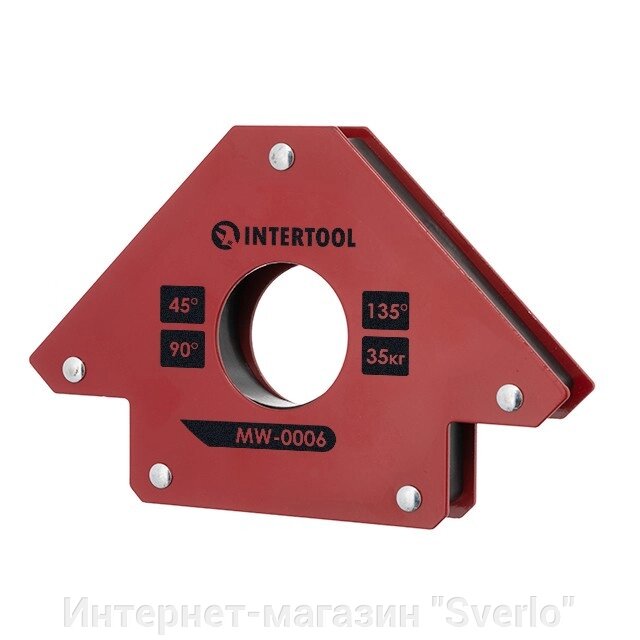 Тримач магнітний для зварювання стріла, 45°, 90°,135°, 35 кг, 11012025 мм INTERTOOL MW-0006 від компанії Интернет-магазин "Sverlo" - фото 1