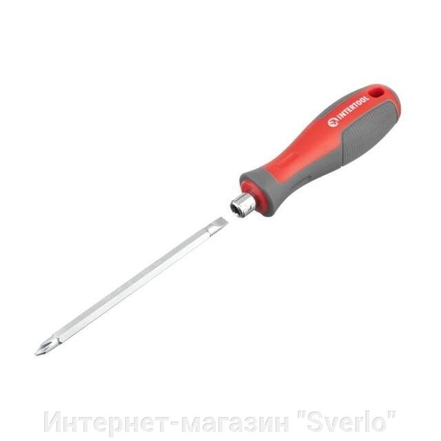 Викрутка двостороння 100 мм PH2, SL6mm INTERTOOL VT-3344 від компанії Интернет-магазин "Sverlo" - фото 1