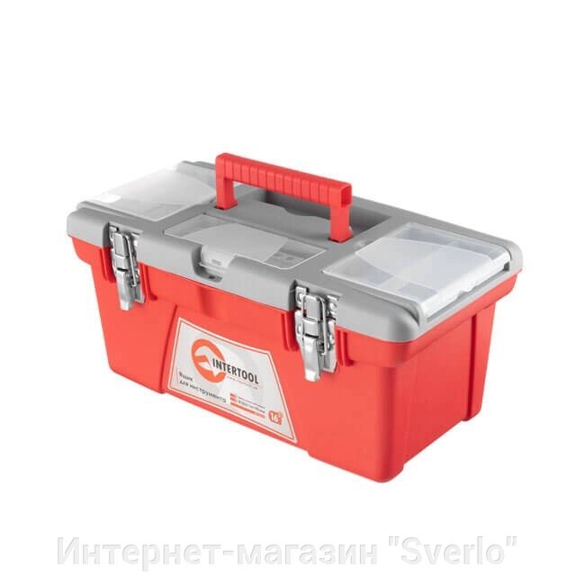 Ящик для інструментів із металевими замками INTERTOOL BX-0516 від компанії Интернет-магазин "Sverlo" - фото 1