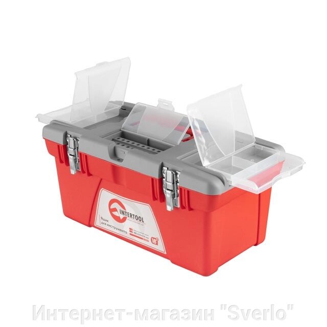 Ящик для інструментів із металевими замками INTERTOOL BX-0518 від компанії Интернет-магазин "Sverlo" - фото 1