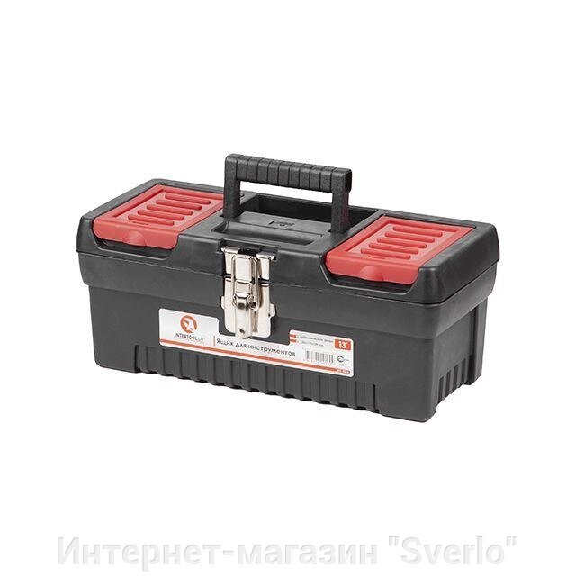 Ящик для інструментів із металевими замками INTERTOOL BX-1013 від компанії Интернет-магазин "Sverlo" - фото 1