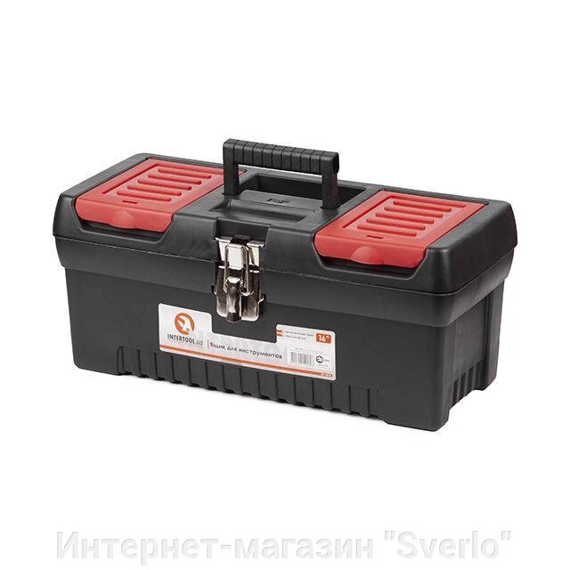 Ящик для інструментів із металевими замками INTERTOOL BX-1016 від компанії Интернет-магазин "Sverlo" - фото 1