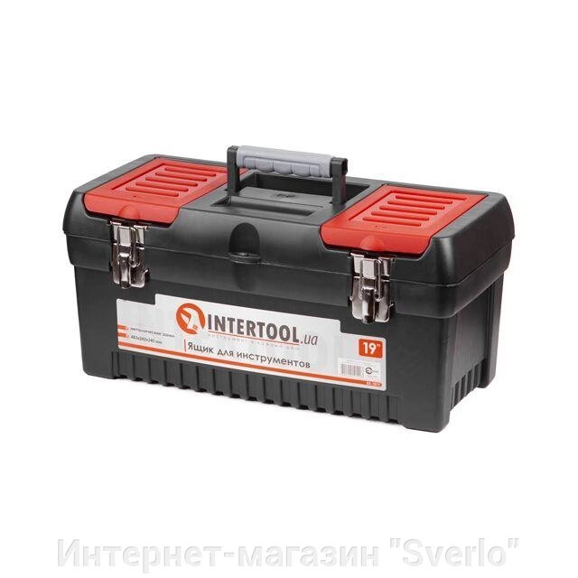 Ящик для інструментів із металевими замками INTERTOOL BX-1019 від компанії Интернет-магазин "Sverlo" - фото 1