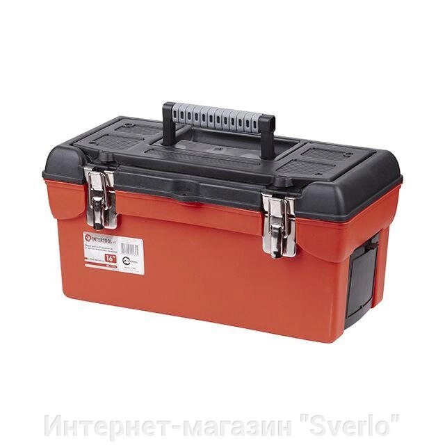 Ящик для інструментів із металевими замками INTERTOOL BX-1116 від компанії Интернет-магазин "Sverlo" - фото 1