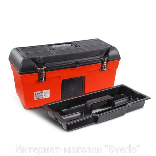 Ящик для інструментів із металевими замками INTERTOOL BX-1123 від компанії Интернет-магазин "Sverlo" - фото 1