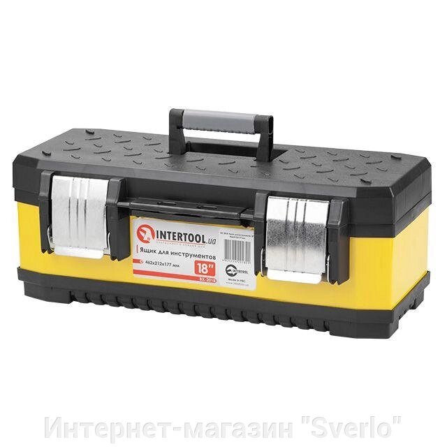 Ящик для інструментів із металевими замками INTERTOOL BX-2018 від компанії Интернет-магазин "Sverlo" - фото 1