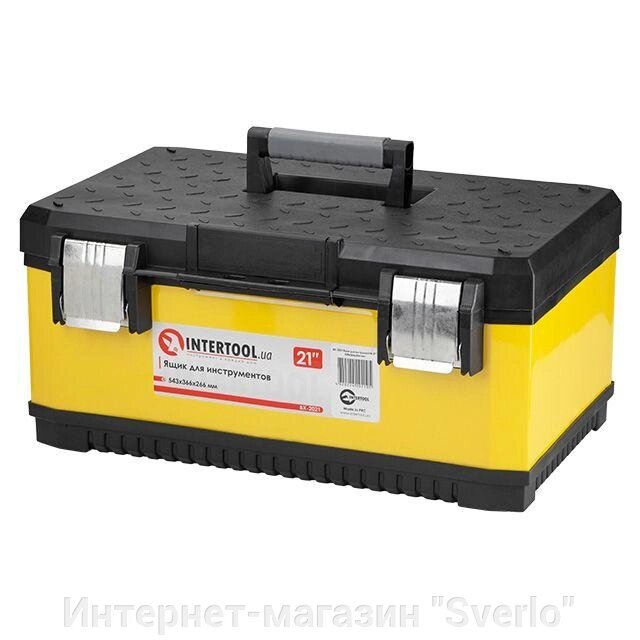 Ящик для інструментів із металевими замками INTERTOOL BX-2021 від компанії Интернет-магазин "Sverlo" - фото 1